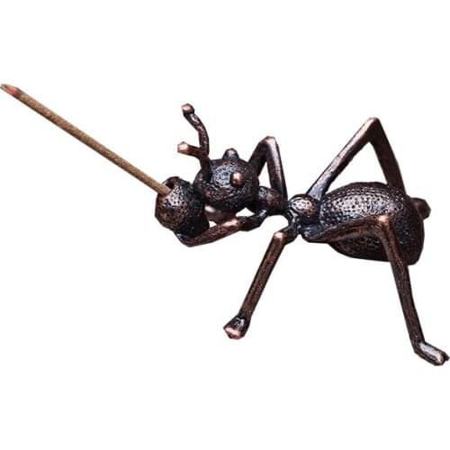 Antique bronze incense stick ant tea pet tea ceremony incense stick small ornaments boutique