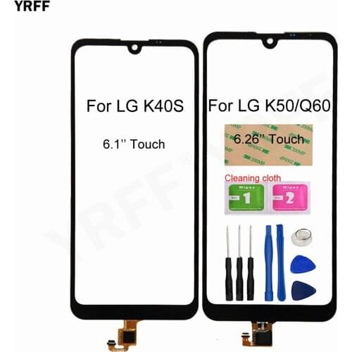 For LG K50 K40S Q60 Touch Screen Digitizer Front Touch Glass Panel Sensor Assembly Parts
