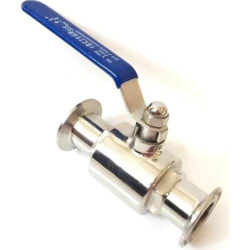 Fit 19mm 3/4" Pipe OD x 1.5" Tri Clamp Sanitary Ball Shut Off Valve SUS 316L Stainless Beer Brewing Home Factory