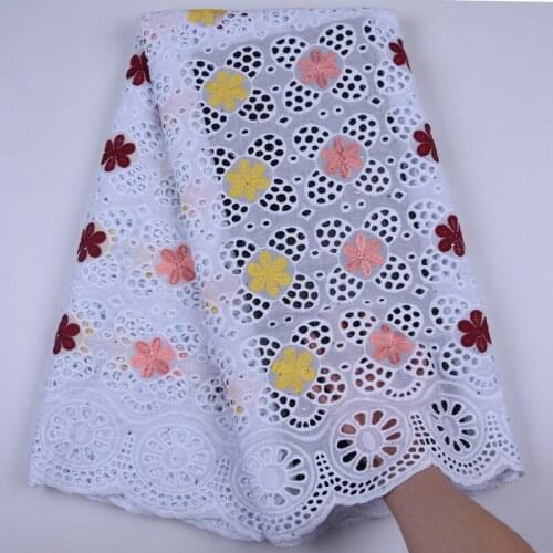 Hot Sale Lovely Dubai Lace African Nigerian Dry Lace Fabric Cutout Holes Design Swiss Voile Lace In Switzerland For WeddingA1724
