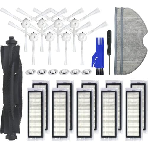 HEPA Filter Side Brushes for 360 S5 S7 Sweeping Robot Vacuum Cleaner Roller Brush Mop Cloth Cleaning Rags Combs for 360 S5 S7