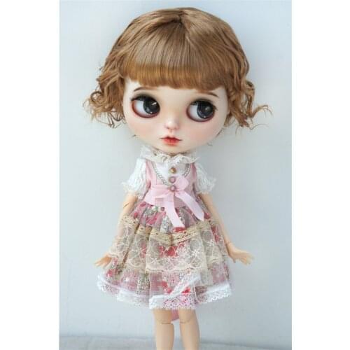JD260 8-9inch 9-10inch 21-23cm 23-25CM 1/3 Slight Lady Curls synthetic mohair BJD wigs SD Doll accessories