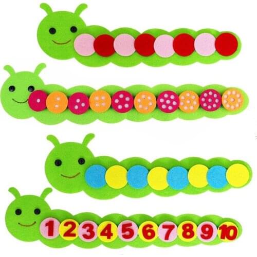 Montessori Math Toys Children Game Color Sorting Teaching Kindergarten Manual DIY Weave Cloth Early Learning Education Kids Toys