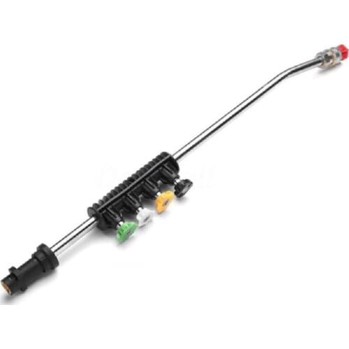 Car Washer Metal Water Sprayer Jet Lance with Quick 5 Nozzles Tip for Karcher K Series K2 K3 K4 K5 K6 K7 Auto Cleaning Accessory