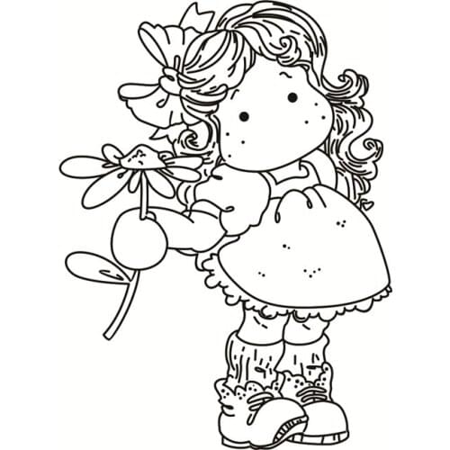 Lovely girl Metal Cutting Dies Or Stamp for DIY Scrapbooking/photo album Decorative Embossing DIY Paper Cards