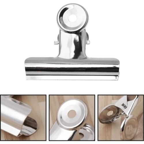 Metal Bulldog Clip Food Sealer Bag Clamp Office Paper Document Ticket Binder Au02 21 Dropshipping