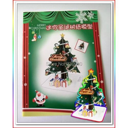 Lovely Christmas Tree Model Kits For Kids Adult' Christmas Home Decoration Paper Models Handmade Family Games Toys Of Hobby