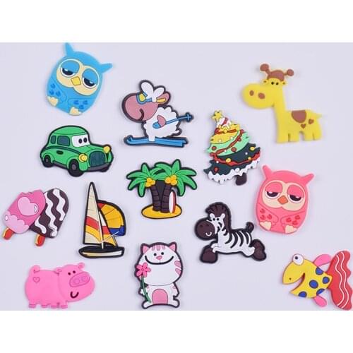 Mini Cartoon Animal silicone magnets whiteboard fridge sticker Refrigerator Magnets Kids gift Home Decoration