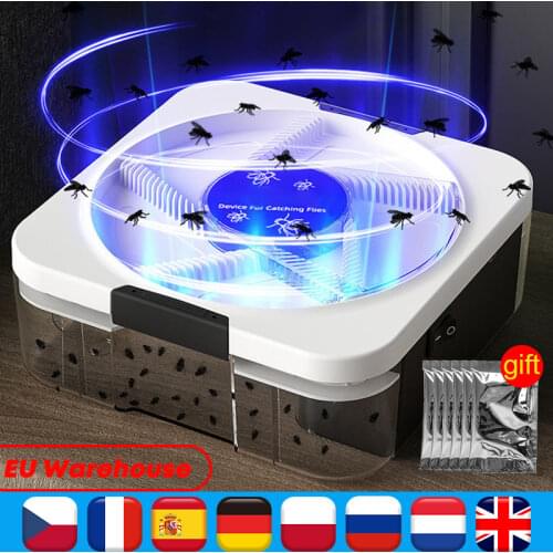 Electric flycatcher Upgraded Version fly trap Saving USB Insect Pest Catching Safety Insect Pest Flytrap for Kitchen Home garden