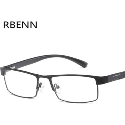 RBENN High Quality Reading Glasses Men Business Semi-Rimless Presbyopia Reading Eyewear For Male +1.25 1.5 1.75 2.25 3.75 5.0