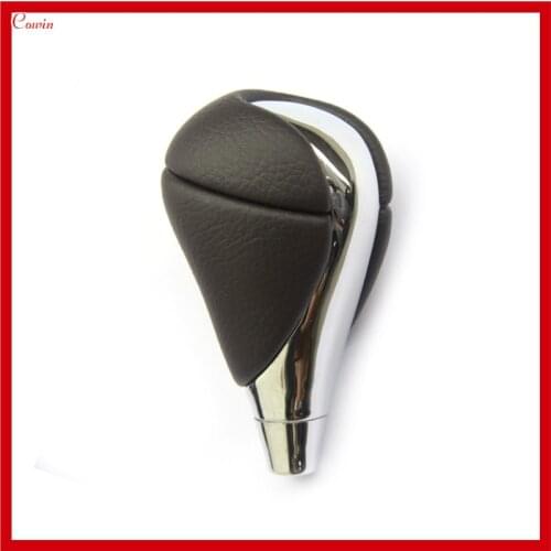 New Quality Leather Chrome Automatic Transmission Gear Shift Knob For Lexus ES IS RX GS Gear Head