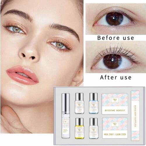 Eyelash Perm Kit Semi Permanent Eyelash Lift Kit for Lifting Curling Perming Lashes for Home Professional Salon