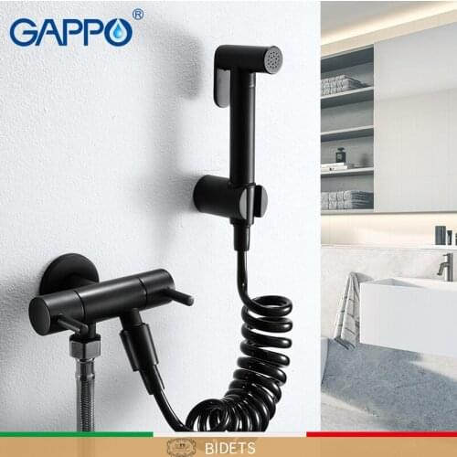 GAPPO Single cold Bidets hygienic shower bidet black muslim shower bidet mixer anal cleaning bidet toilet faucet