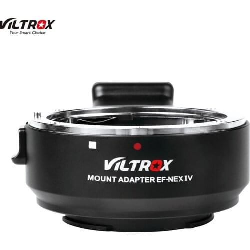 Viltrox EF-NEX IV Lens Mount Adapter Ring AF Auto Focus for Canon EF/EF-S Lens for Sony with USB CDAF PDAF Switch