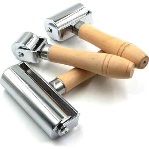 1pcs Leather Edge Roller Platen Tools Leather Patchwork Binder Holder Leathercraft Pressure Roller Laminating Crease TooL