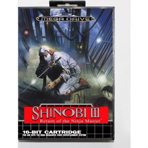 Shinobi 3 16 bit SEGA MD Game Card With Retail Box For Sega Mega Drive For Genesis