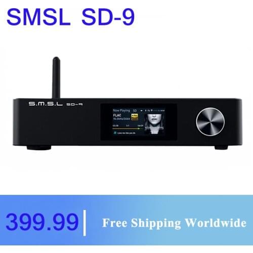 SMSL SD-9 MQA Full Decoding HIFI Network Music Player SD9 Support DSD WAV APE FLAC AIFF MP3 Desktop Player SU-9 DA-9 SH-9