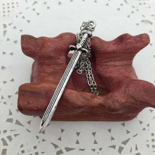 Medieval sword Necklaces &Pendants Mens sword Pendant Necklace Chain Necklace