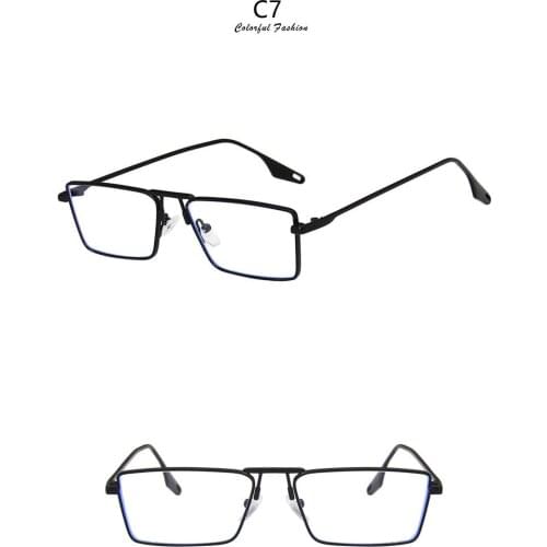 Light Green Metal Square Sunglasses Small Frame 2021 Internet Celebrities With Concave Style UV400 Sunglasses