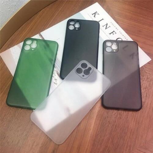 1Pcs For iphone 11 Pro Max 6 7 8 Plus X XR XS Max Case For iphone X XR XS MAX 0.3mm Ultra Thin Matte Coque Fundas TPU Cover Case