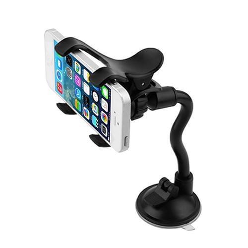 Universal Rotating Flexible Pipe Cell Phone Holder Car Windshield Sucker Mount for GPS