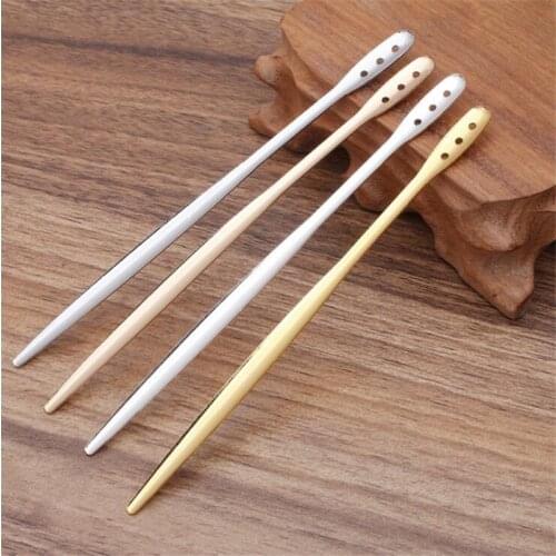 SIXTY TOWFISH 10 Pieces Jewelry Accessories DIY Handmade Materials Iron 145 mm Rod Fork Hairpin