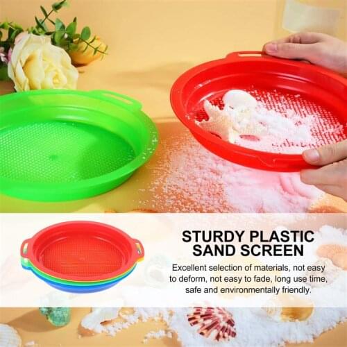 4 Pcs Garden Sieves Portable Sifters For Compost Soil Plastic Sand Mesh Sieves Net Sand Sieve Gardening Tools