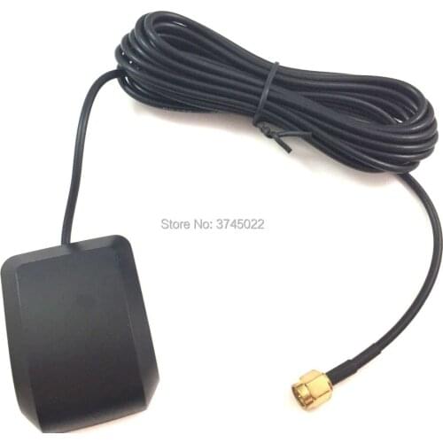 5pcs SMA Male Connector Waterproof GPS Car Antenna With 300cm Cable 1575.42MHz 3V to 5V For GPS Tracker AL-900C