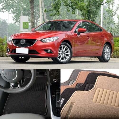 5pcs Premium Auto Fabric Nylon Anti-slip Floor Mats Carpet For Mazda 6 Atenza