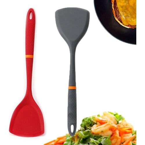 Non-stick Heat Resistant Food Grade Silicone Shovel Cooking Spatula Utensil Kitchen Accessories Tools Easy to clean
