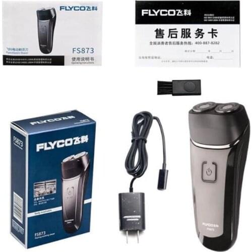 FLYCO FS873 US/EU Plug 100-240V Rechargeable Electric Shaver Razor For Men Washable Beard Trimmer Safe Face Care Shaving Machine