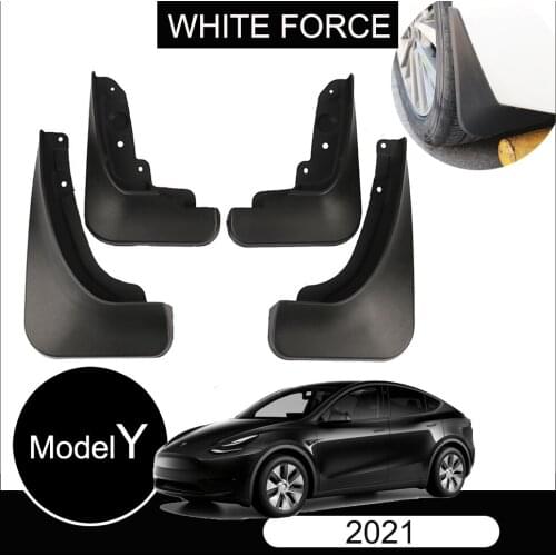 For Tesla Model Y 2021 Car Mudflaps 4PCS ABS Mud Flaps Splash Guards Mudguards Mud Flap Model Y Front + Rear Fender Protector
