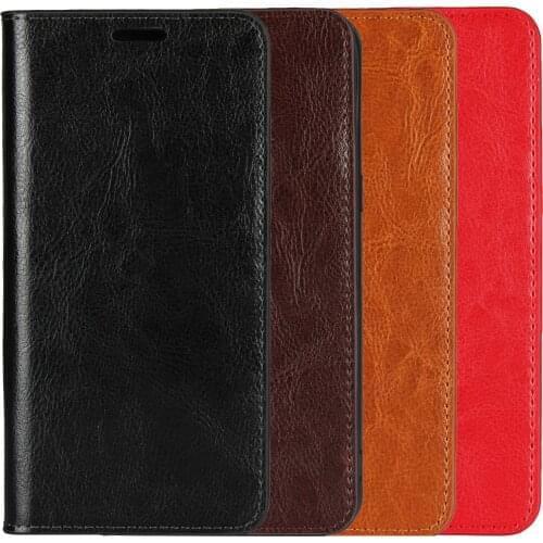 For Xiaomi Mi Max 3 Case 6.9" Premium Natural Genuine Flip Leather Skin Wallet Book Cover For Xiaomi Mi Max3 M1804E4A Phone Case