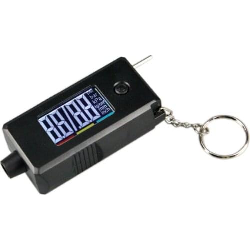 2 In 1 Digital Tire Pressure Gauge Tire Thread Thickness Depth Gauge for All Vehicles LCD Display Backlit 0-99 PSI 0-15MM
