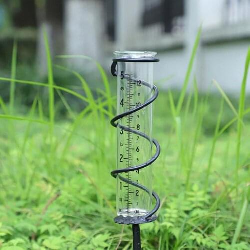 Glass Rain Gauge Tube Accurate Measurement For Garden Rain Colllection For Garden Rain Observation Record Measurement Tools