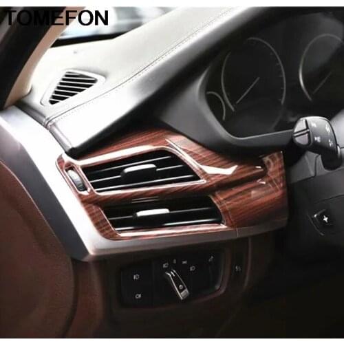 For BMW X5 f15 X6 F16 2014-2018 Interior Door Armrest Buttons Frame Sticker Carbon Fiber Console CD Panel Gear Shift Cover Trim