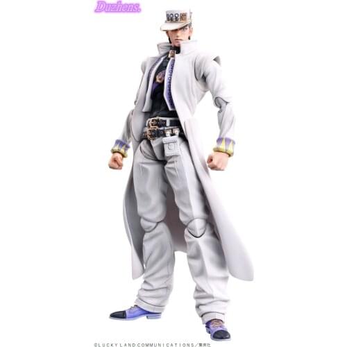 JoJos Bizarre Adventure Kujo Jotaro White clothes PVC Action Figure Anime Figure Model Toys Figure Collection Doll Gift