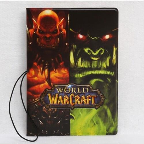 Europe Style 3D Passport Holder PVC Travel Passport Cover Case,14*9.6cm Card & ID Holders-World of warcraft
