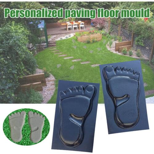 Path Maker Mould DIY Patio Maker Stepping Stone Concrete Paver Reusable Butterfly/Foot Mold E2S