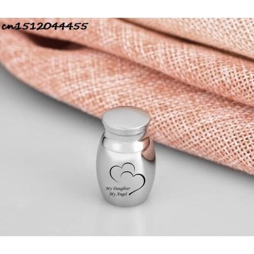 Engravable Mini Cremation Urns for Pet / Human Ashes Casket Funeral Loss of Love Stainless Steel Cremation Urn Jar