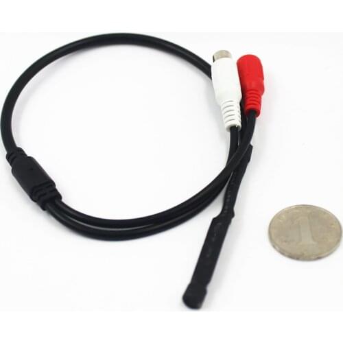 Microphone Sensitivity Pickup Sound Monitor CCTV Microphone Audio Monitor Mic Audio Audio Cable Receiver