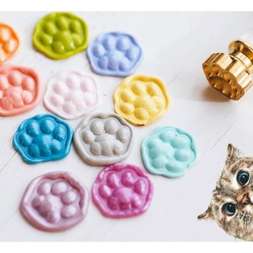 MINI wax seal 20mm 1.5cm diameter copper brass stamp head Japanese Mizuhiki bow-knot 3D Cherry sakura sealing stamp gifts