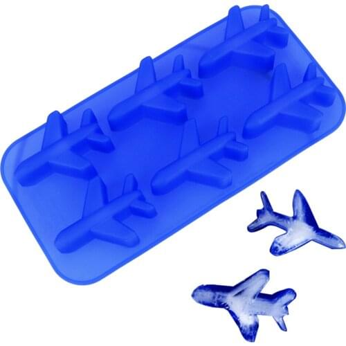 NICEYARD Silicone Mold DIY 3D Airplane Shape Ice Mold Cube Ball Ice Cream Maker Jelly Pudding Fondant Chocolate Molds