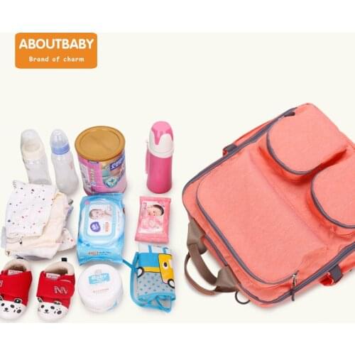 New European and American waterproof mummy bag fashion shoulders out travel large capacity pregnant women bag
