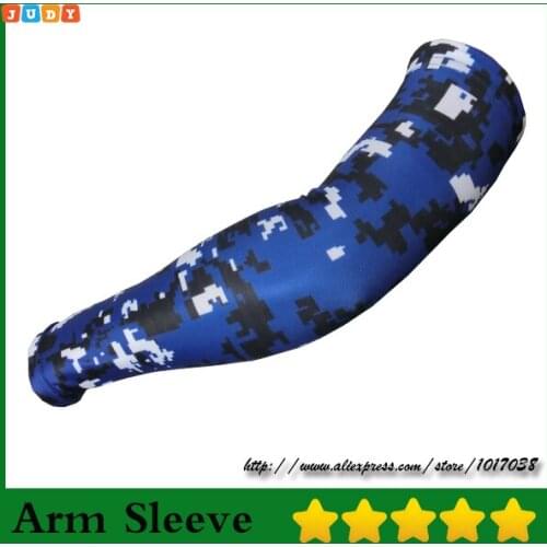 2016 New Royal Blue Camo Arm Sleeve Football Basketball Youth and Adult