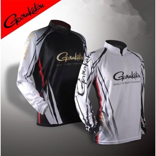 New Arrive GAMAKATSU Fishing Long Sleeve Clothes Anti-UV Sunscreen Breathable Quick Dry Outdoors Sports Summer Fishing Clothing
