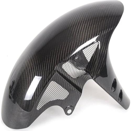 New Gloss 100% Carbon Fiber Motorcycle Front Fender Mudguard Hugger Twill Weave Fairing For YAMAHA R1 2015 2016 2017 2018