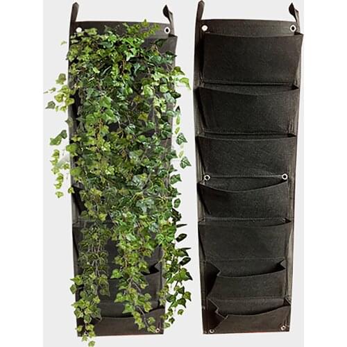 Garden Planter Flower Pots Flowerpot Vertical NEW Layout Waterproof Indoor Outdoor Use Home Decoration Wall Hanging Planting Bag