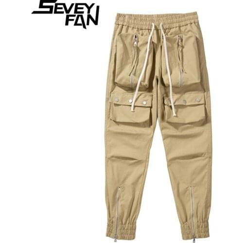 SEVEYFAN 2021 Mens Fashion Harem Pants Fashion Letters Printed Pencil Joggers Trousers for Male