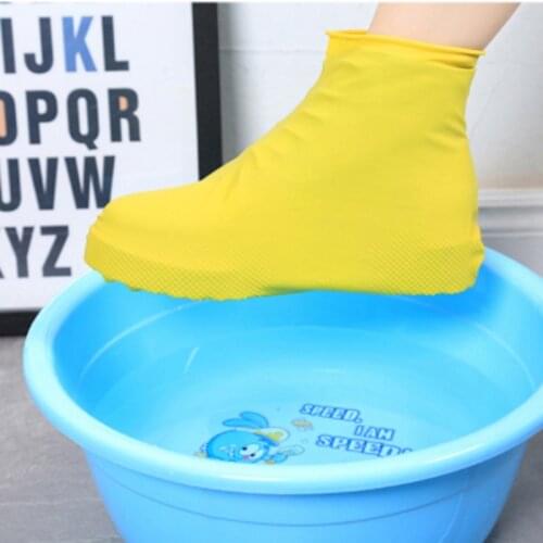 Silicone Overshoes Disposable Waterproof Shoe Cover Rainproof Men Shoes Covers Rain Boots Non-Slip Washable Unisex